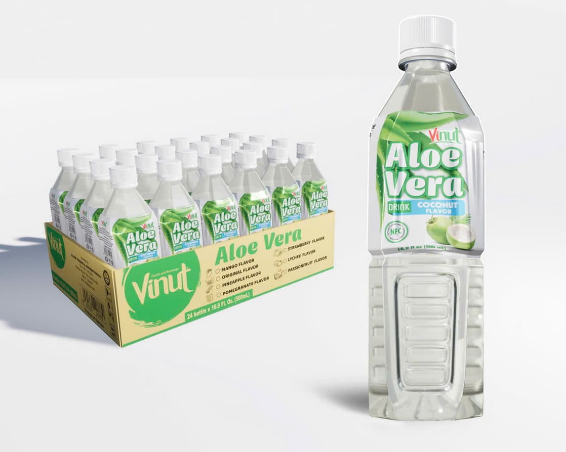 VINUT משקה אלוורה בטעם קוקוס 500ml