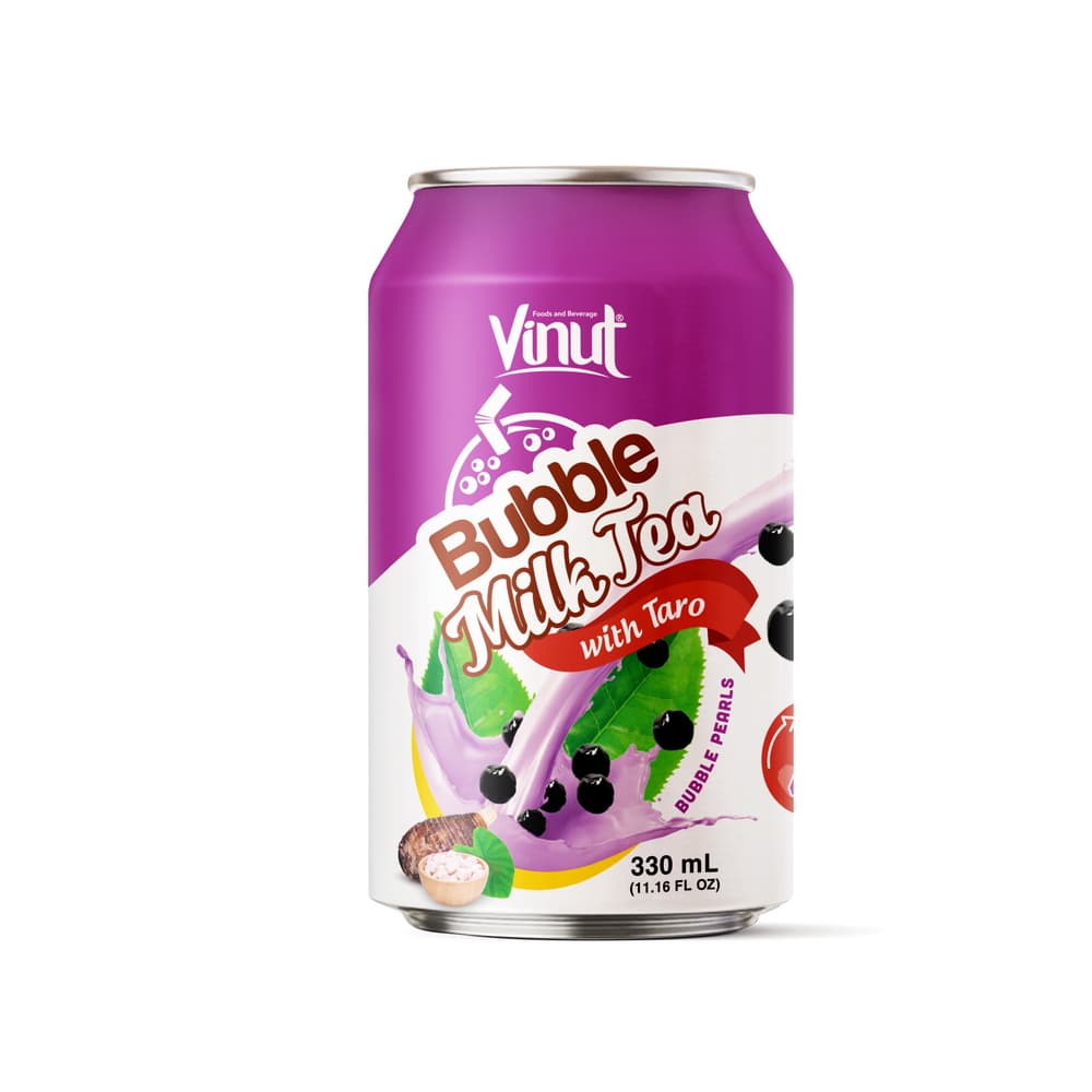 VINUT תה חלב באבל בטעם טארו, פחית, 11.16 fl oz 330 mL