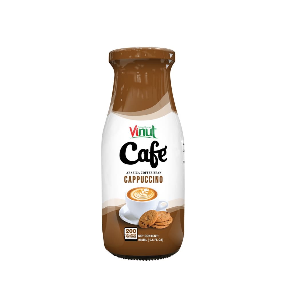 VINUT קפה קפוצ'ינו, מפולי קפה ערביקה, בקבוק, 9.5 fl oz 280 mL