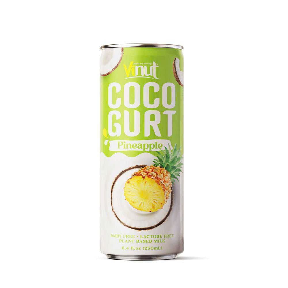 VINUT משקה חלב צמחי קוקוגורט אננס, 8.4 fl oz 250 mL