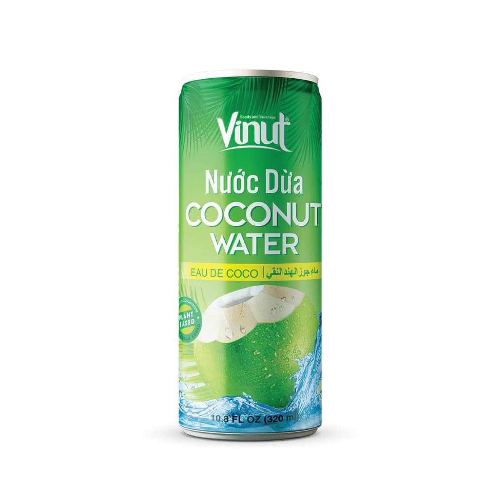 VINUT מי קוקוס על בסיס צמחי, פחית, 10.8 fl oz 320 מ"ל
