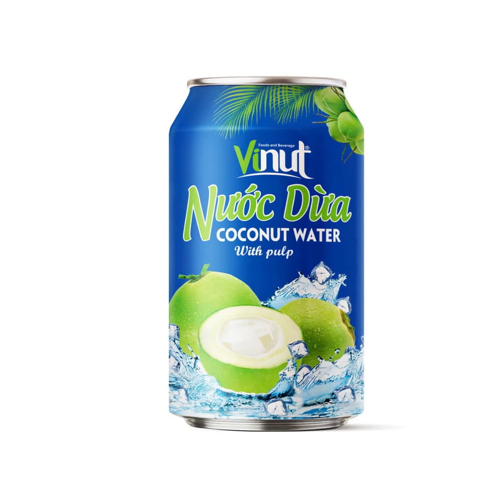 VINUT מי קוקוס עם חתיכות פרי, פחית, 11.1 fl oz 330 מ"ל